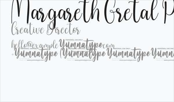 Margareth Gretal PersonaL Use Business Card