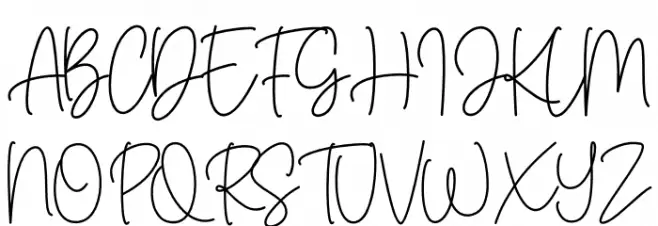 Margareth Script 字体 大写