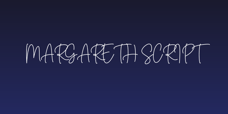 Margareth Script Social Header