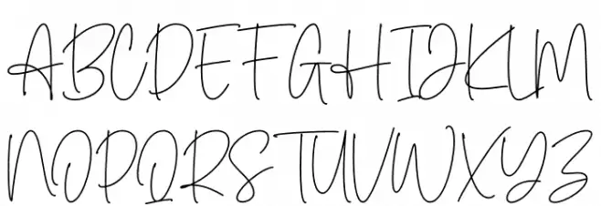 Margareth Signature Шрифта ВЕРХНИЙ