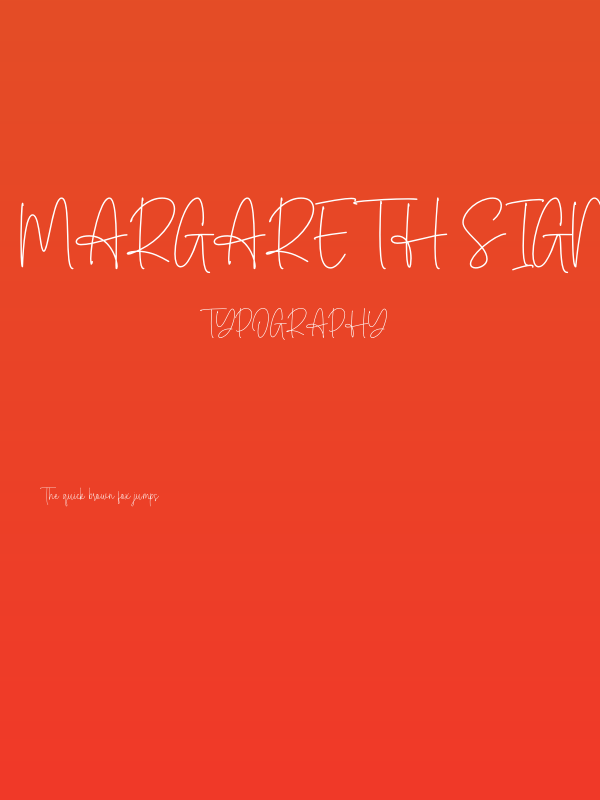 Margareth Signature Poster