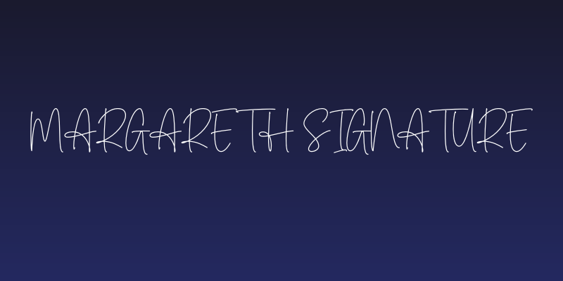 Margareth Signature Social Header
