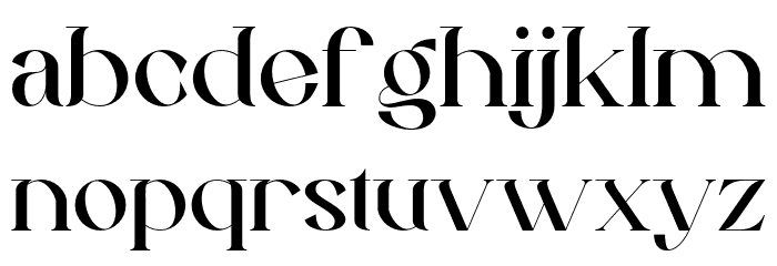 MargarethRosinanteDemo-Reg Font LOWERCASE