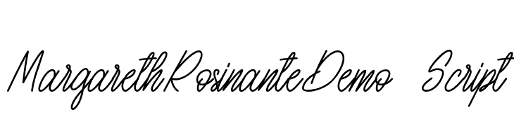 MargarethRosinanteDemo-Script  font caratteri gratis