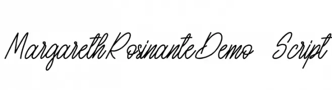 MargarethRosinanteDemo-Script  font caratteri gratis