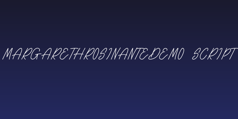 MargarethRosinanteDemo-Script Social Header