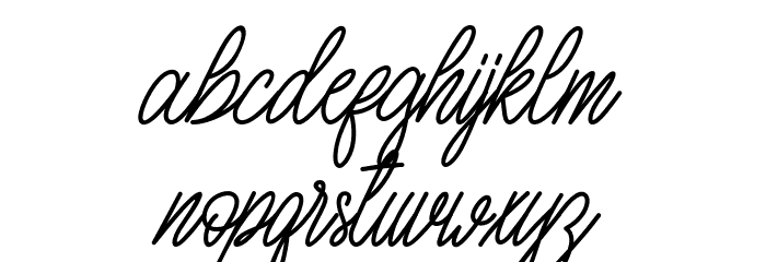 MargarethRosinanteDemo-Script Font LOWERCASE