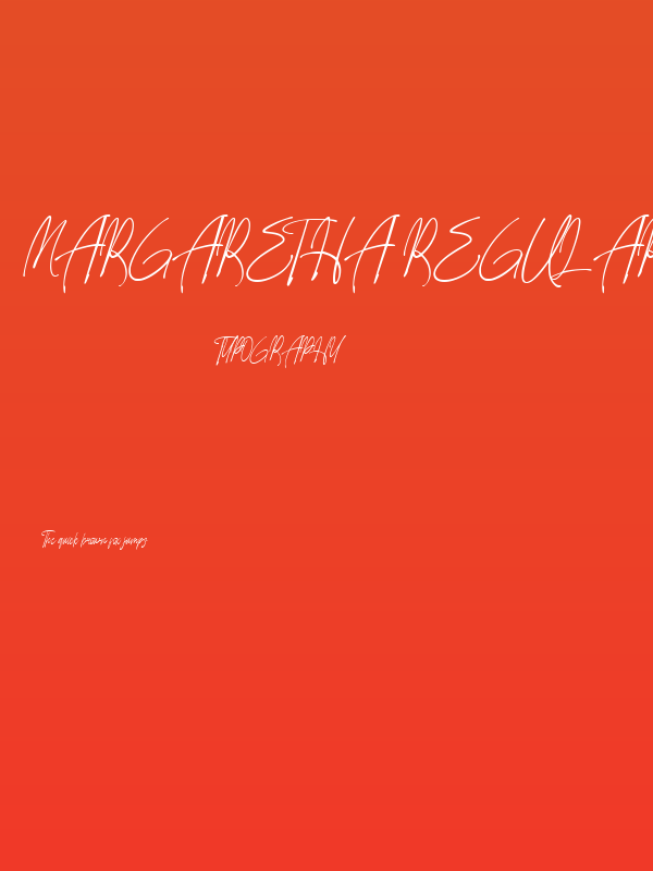 Margaretha Regular Poster