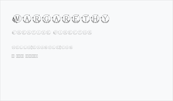 Margarethy Business Card