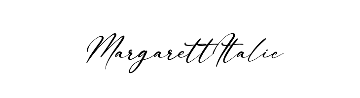 Margarett Italic  font caratteri gratis