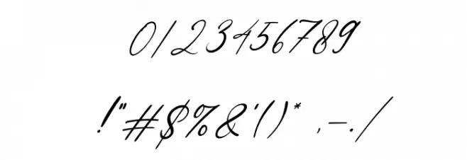 Margarett Italic Font OTHER CHARS