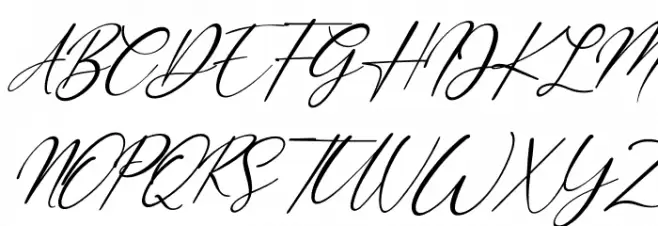 Margarett Italic Schriftart Groß
