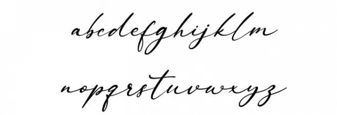 Margarett Italic फ़ॉन्ट लोअरकेस