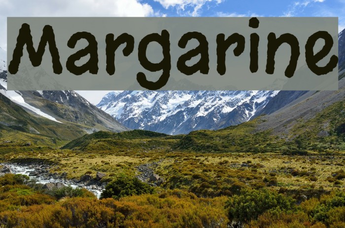 Margarine Font examples
