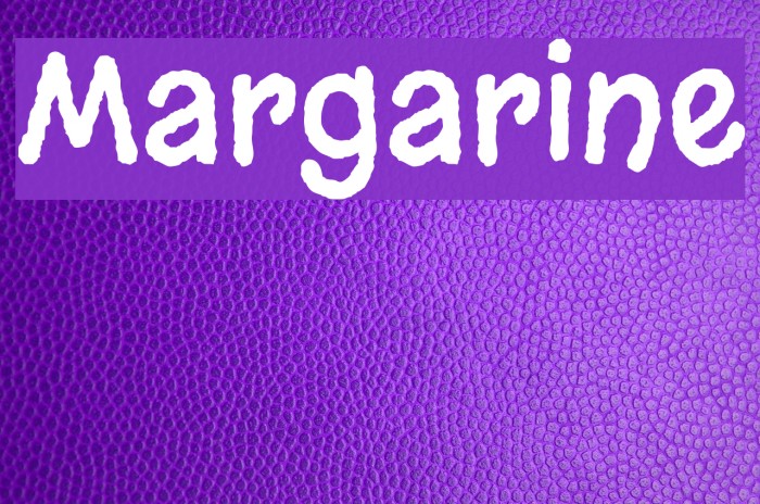 Margarine Font examples