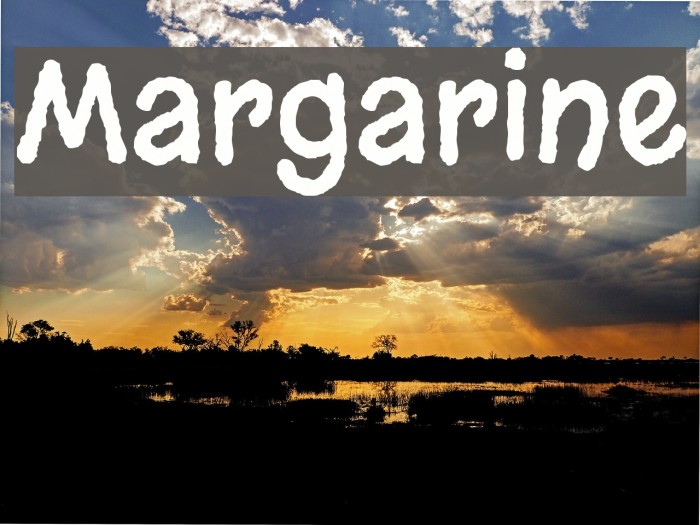 Margarine Font examples