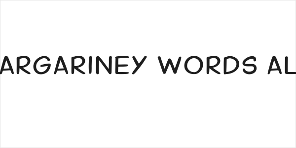 Margariney Words Alt Logo