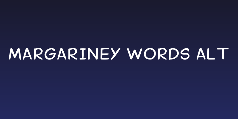 Margariney Words Alt Social Header