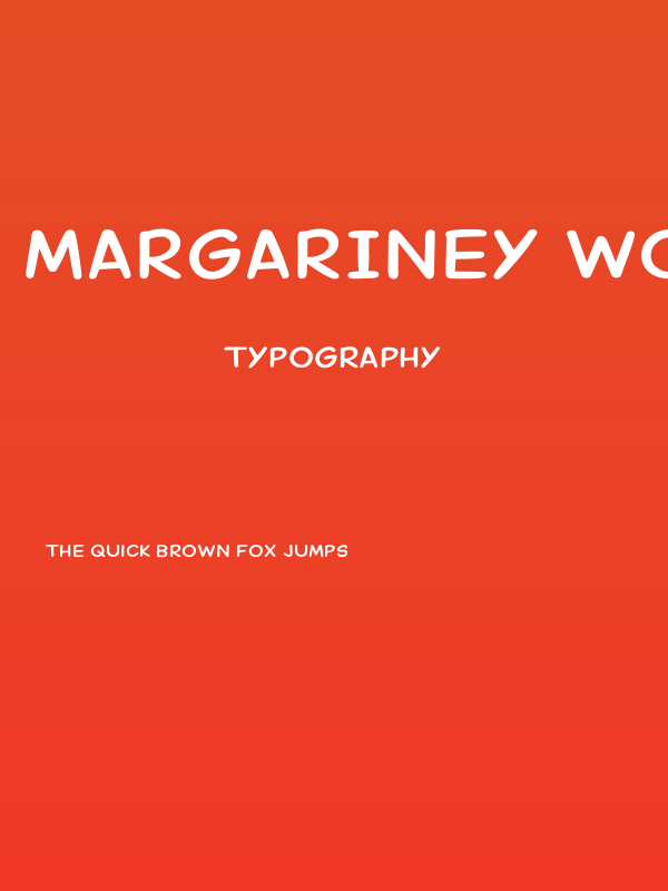 Margariney Words Bold Alt Poster