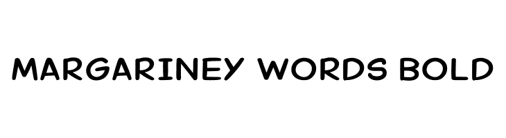 Margariney Words Bold  font caratteri gratis