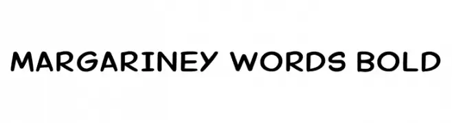 Margariney Words Bold  Fuentes Gratis Descargar