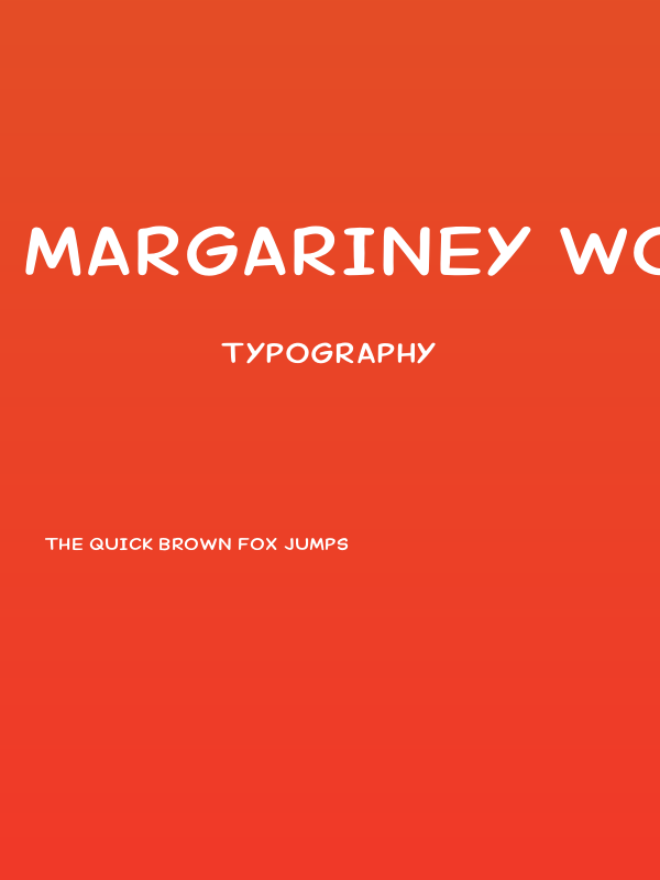 Margariney Words Bold Poster