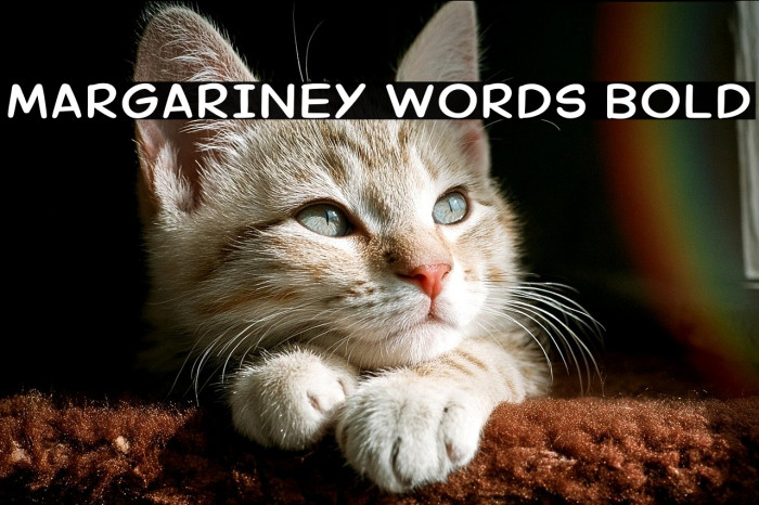 Margariney Words Bold Example 2