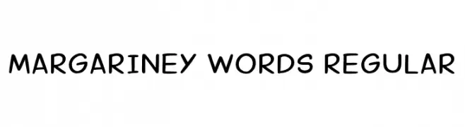 Margariney Words Regular  フリーフォントのダウンロード