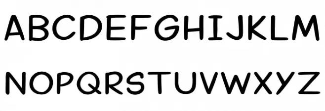 Margariney Words Regular خط أحرف كبيرة
