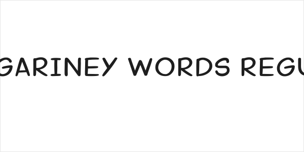 Margariney Words Regular Logo