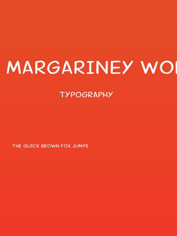 Margariney Words Regular Poster