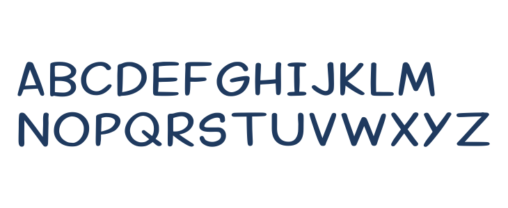 Margariney Words Regular Lowercase