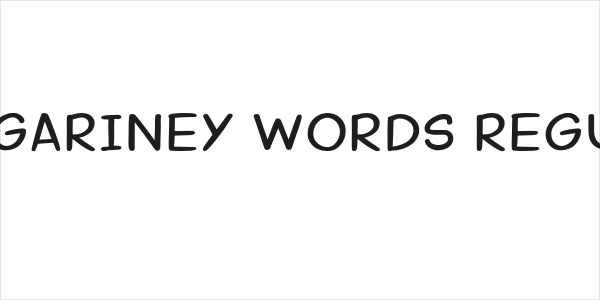 Margariney Words Regular Logo