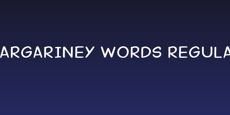 Margariney Words Regular Social Header