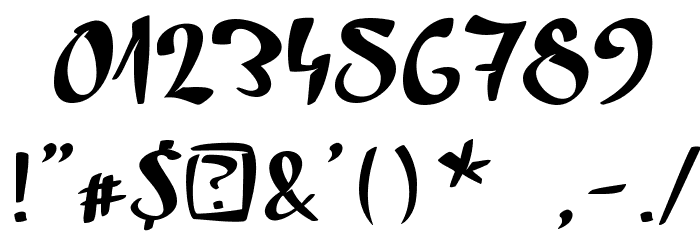 Margarita in August Font OTHER CHARS