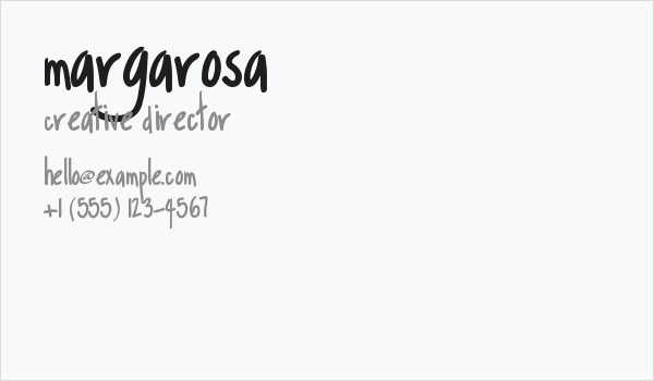 Margarosa Business Card