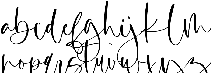 Margenta Font LOWERCASE