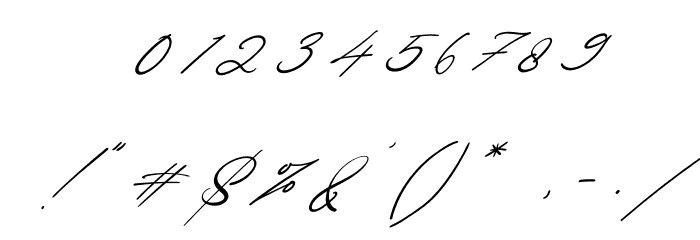 Margharita Italic Font OTHER CHARS