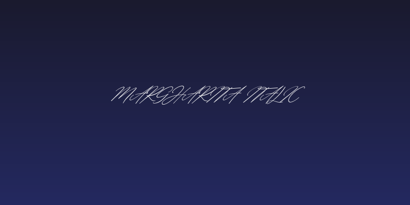 Margharita Italic Social Header