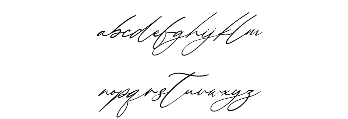Margharita Italic Font LOWERCASE