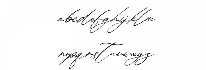 Margharita Italic Caratteri MINUSCOLO