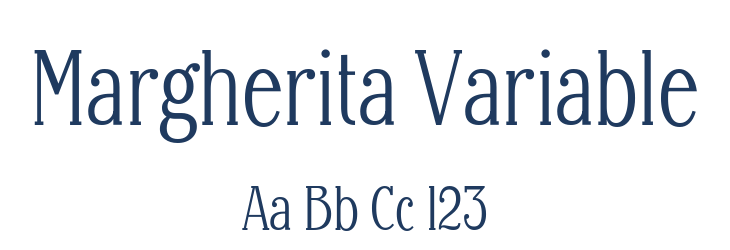 Margherita Variable Font Preview