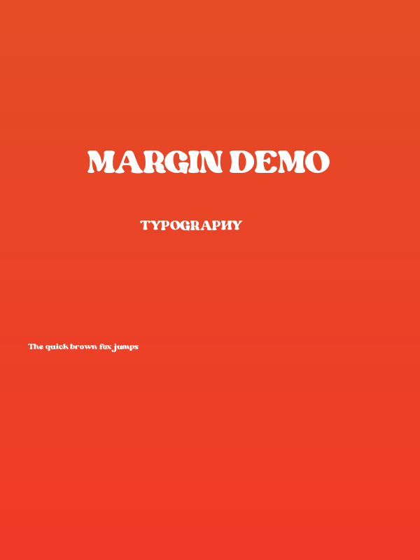 Margin DEMO Poster