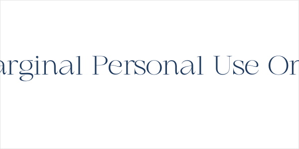 Marginal Personal Use Only Logo