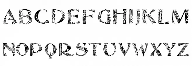 Marginal Schriftart Groß