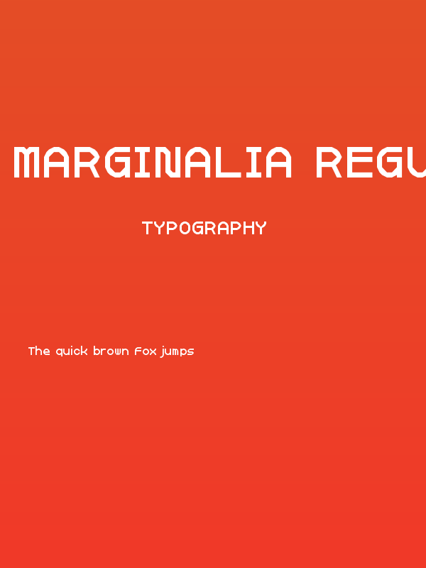 Marginalia Regular Poster