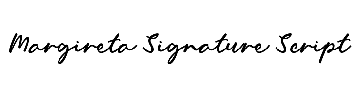Margireta Signature Script  免费字体下载