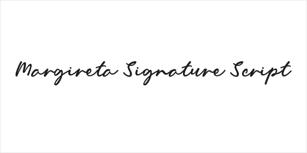 Margireta Signature Script Logo