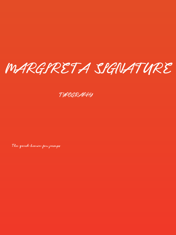 Margireta Signature Script Poster