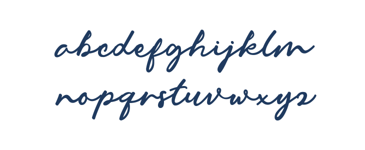 Margireta Signature Script Lowercase